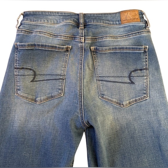 American Eagle Outfitters, Super Stretch Bootcut Jeans, Size 6 (X-Long), Blue - Picture 8 of 10